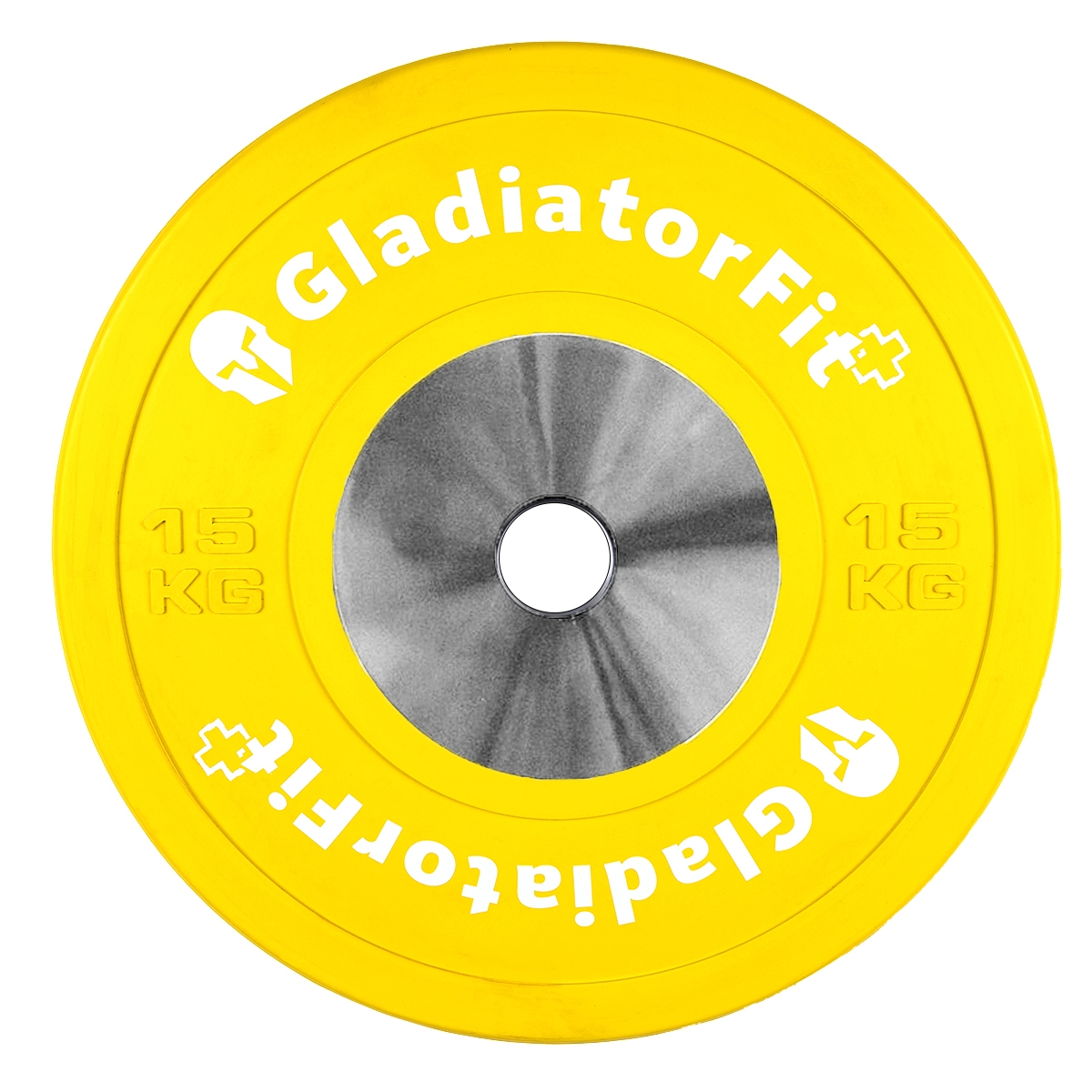 GladiatorFit Disque olympique couleur revêtement caoutchouc Ø 51mm