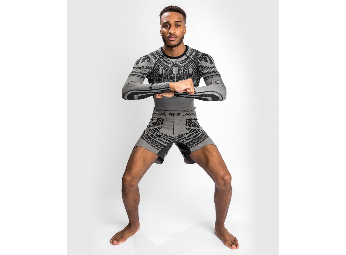 Venum Nakahi Rashguard Long Sleeves (Grey)