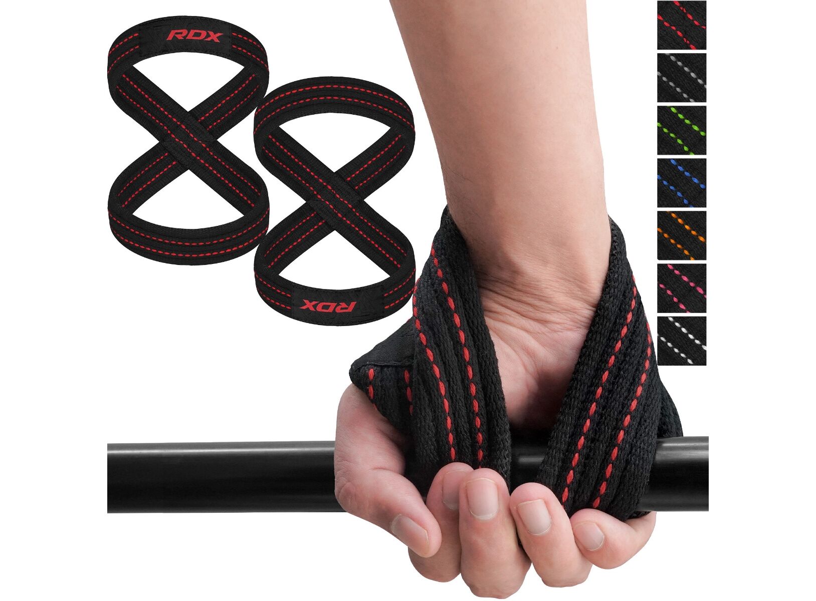 Fitness :: Body Building :: Accessoires BodyBuilding :: RDX Gym Lifting  Cotton Straps - Combat Sport best MMA Shop in Switzerland