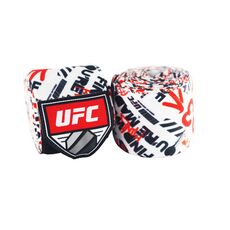 UHK-75702-UFC Pattered Hand Wrap, RD/WH