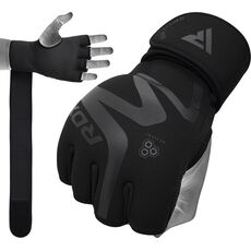 RDXGGN-T15MB-L-Grappling Glove Neoprene T15 Matte Black-L