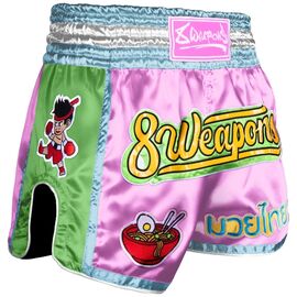8W-8130003-5-8 WEAPONS Muay Thai Shorts - Yummy Pink