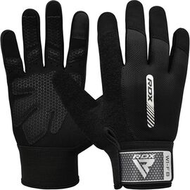 RDXWGA-W1FB-M-Gym Weight Lifting Gloves W1 Full Black-M