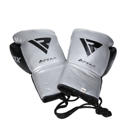 CC-OKZ-2-RDX A3 10 oz Silver Professional gloves used in the WBF world championship