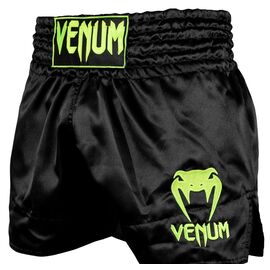 VE-03813-116-S-Venum Muay Thai Shorts Classic - Black/Neo Yellow