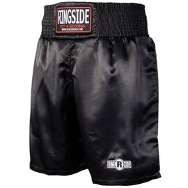 RSPST BLACKLARGE-Ringside Pro-Style Boxing Trunks