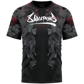 8W-8180009-1-8 WEAPONS Functional T-Shirt, Hit 2.0, black-red, S