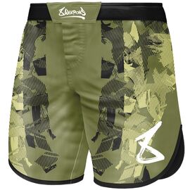 8W-8310003-1-8 WEAPONS Fight Shorts, Hit 2.0, olive-black, S