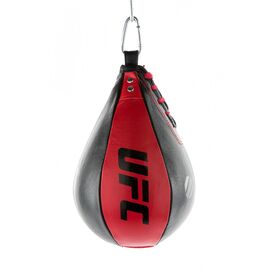 UHK-69750-&quot;UFC Leather Speed Bag-BK/RD,10&quot;&quot;x7&quot;&quot;&quot;