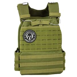 GL-7649990879239-Adjustable nylon weighted vest | Military green 1.5 KG | 1.5 KGMilitary green