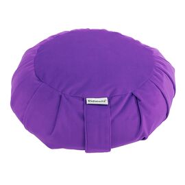 GL-7640344751584-Zafu Zen metidation cushion in cotton &#216; 35cm | Violet
