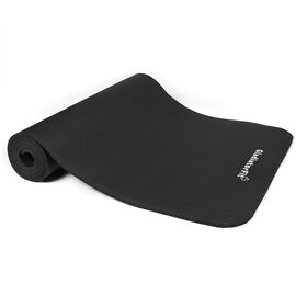 GL-7640344756749-Yoga, pilates and fitness mat with non-slip foam 180x60x1cm | Black