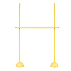 GL-7640344753809-Plastic posts with studs and stakes for training | 3 PIQUETSYellow