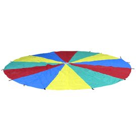 GL-7640344753977-Rainbow parachute in polyester fabric for children 20 handles | 700 CM