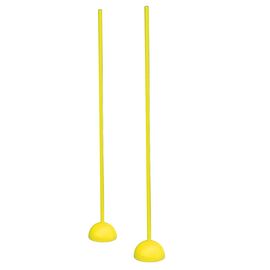 GL-7640344754912-Plastic posts with studs and stakes for training | 2 PIQUETSYellow