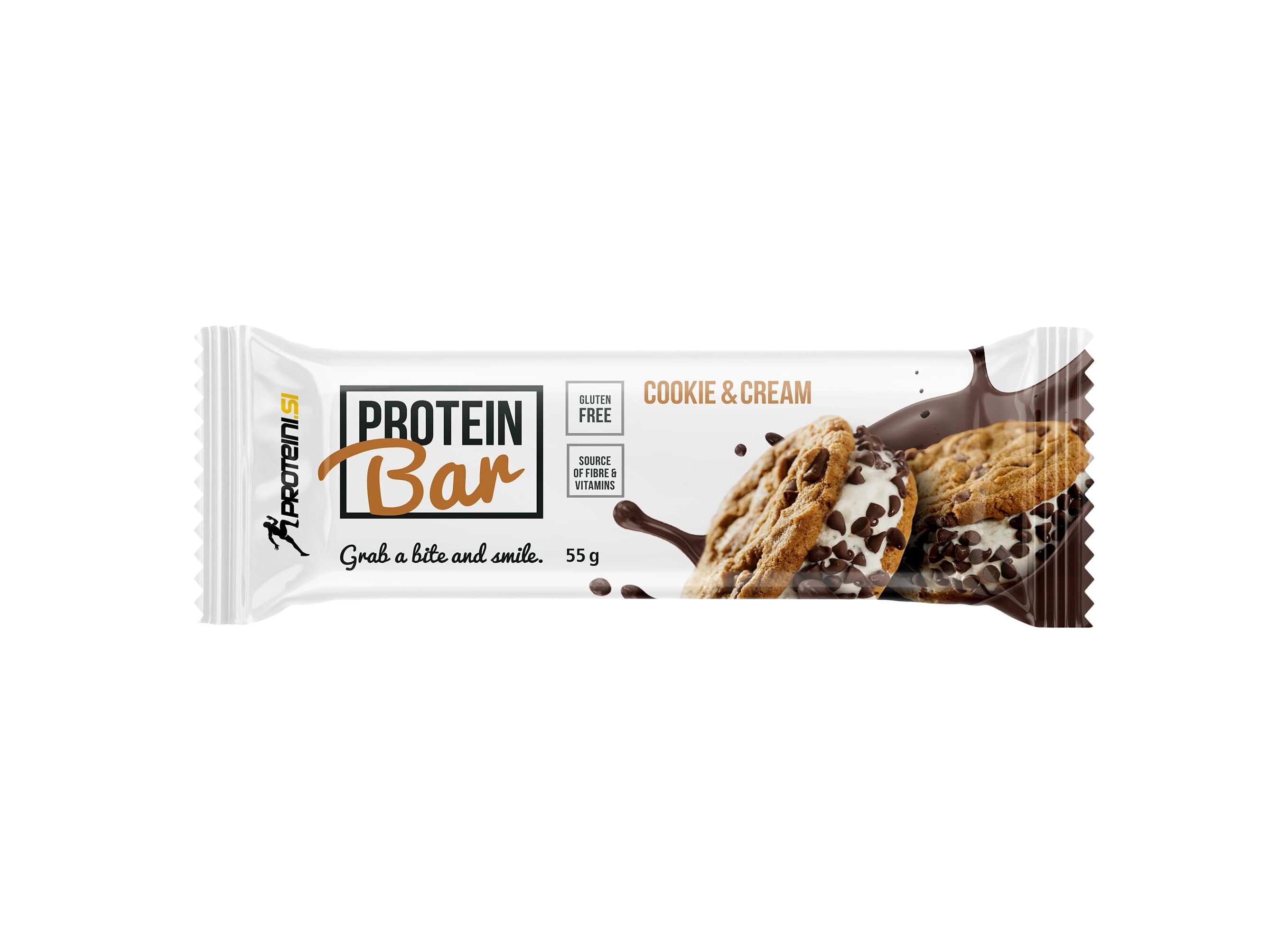 Barre Protéinée cookies & cream, 55g par barre