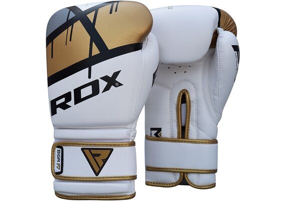 RDXBGR-F7GL-12OZ-RDX F7 Ego Boxing Gloves Gold