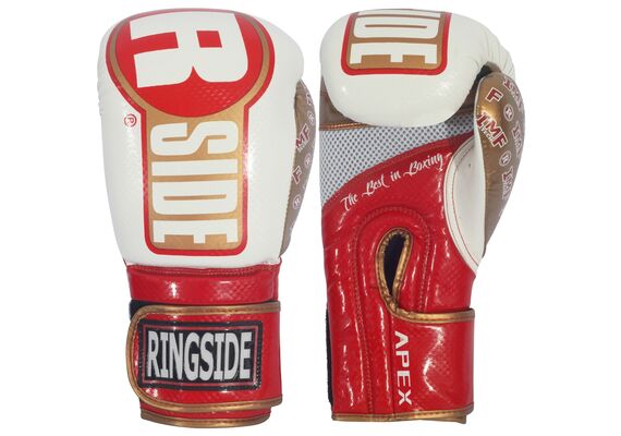 RSFTG1 WH/RD S/M-Ringside Apex Bag Gloves