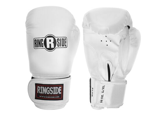 RSBG15 WHITE L/XL-Ringside Striker Training Gloves