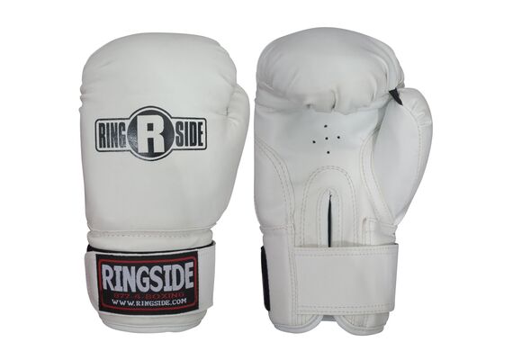 RSBG15 YTH WHITE-Ringside Striker Youth Training Gloves