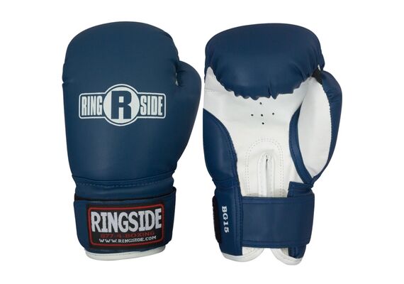 RSBG15 YTH BL/WH-Ringside Striker Youth Training Gloves