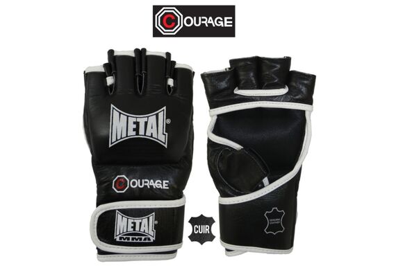 MBGRGAN310NL-Courage Leather MMA Gloves