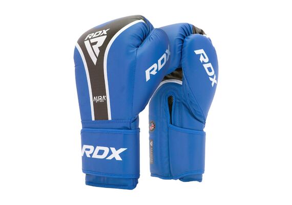 RDXBGR-T17UB-10OZ+-RDX Boxing Glove Aura Plus T-17 Blue/Black-10Oz