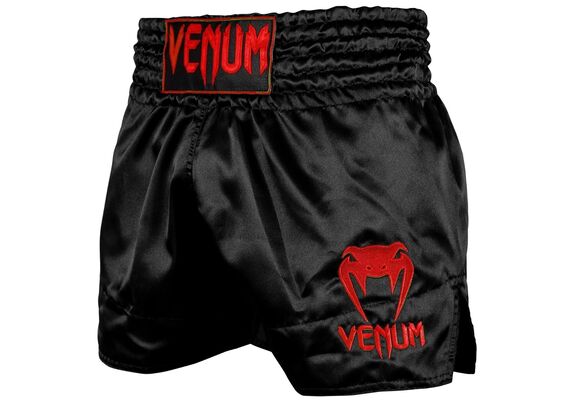 VE-03813-100-S-Venum Muay Thai Shorts Classic - Black/Red