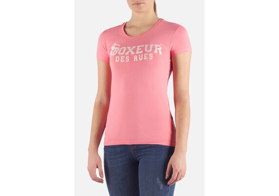 BXW0220104AQD-PINKL-Basic T-Shirt With Front Logo