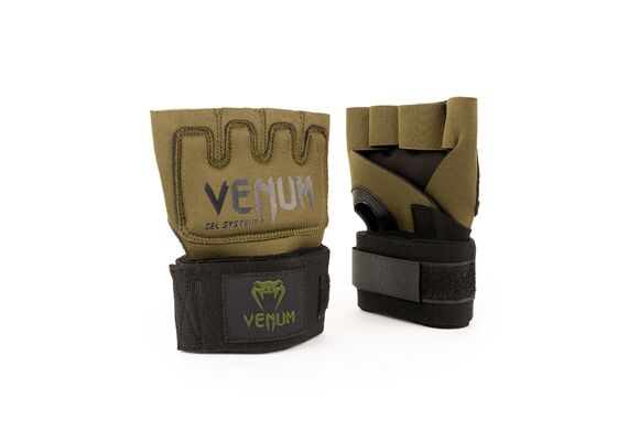 VE-0181-200-L-Venum Kontact Gel Glove Wraps - Khaki/Black
