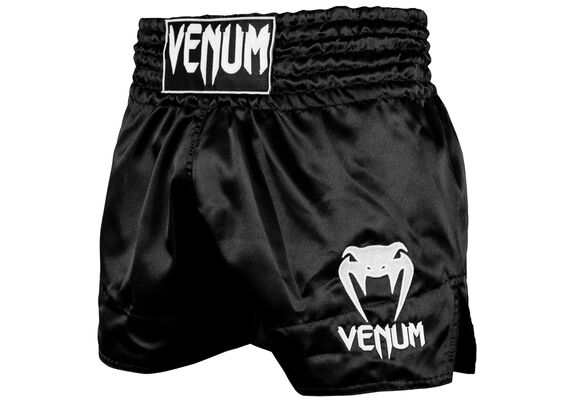 VE-03813-108-S-Venum Muay Thai Shorts Classic - Black/White