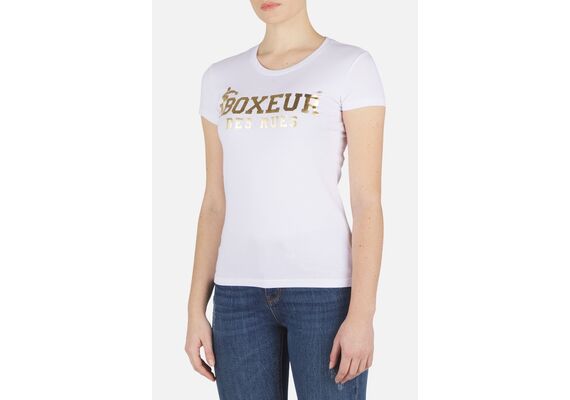 BXW0220104ARWH-GDXL-Basic T-Shirt With Front Logo