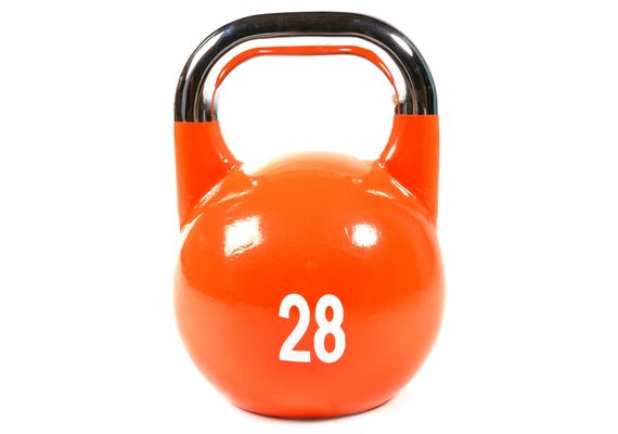 GL-7640344757036-Cast iron competition kettlebell with painted logo | 28 KG