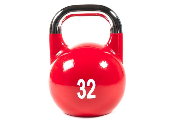 GL-7640344757043-Cast iron competition kettlebell with painted logo | 32 KG