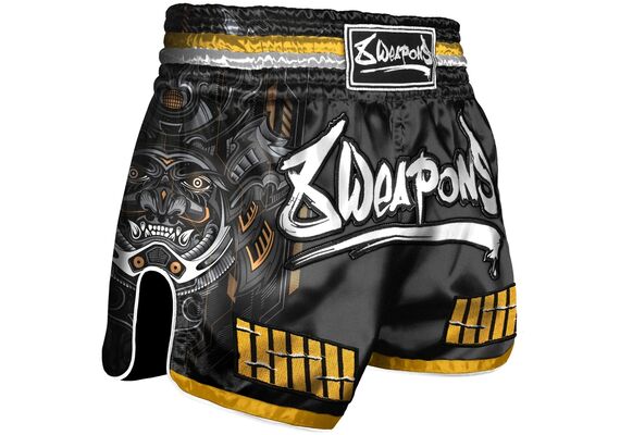 8W-8050022-5-8 WEAPONS Muay Thai Shorts - Samurai 2.0 gold XXL