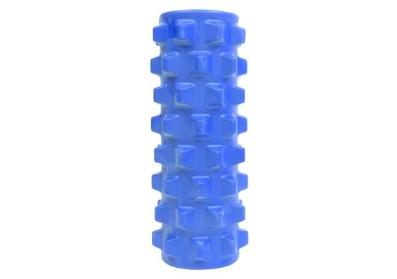 GL-7640344750457-33cm foam massage roller with &#216; 14cm spikes | Blue