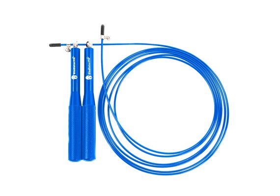 GL-7640344750730-Speed skipping rope 3m adjustable aluminum + bag | Blue