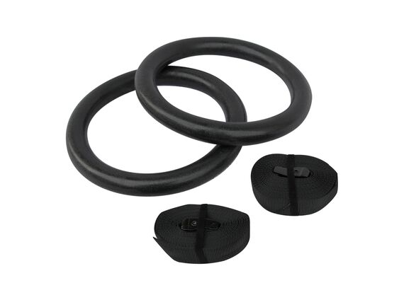 GL-7640344753397-Gymnastics rings - crosstraining &#216; 28mm in plastic + adjustable straps