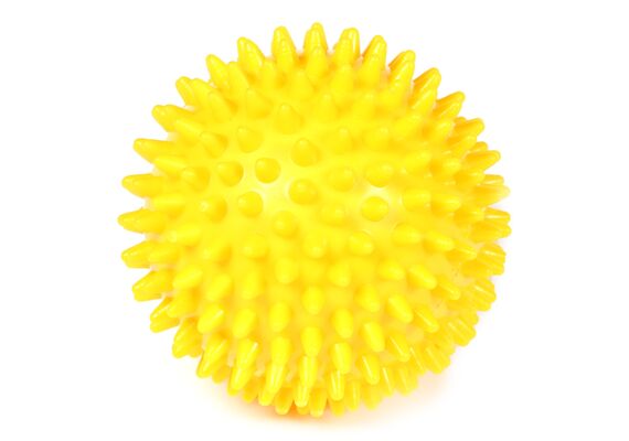 GL-7640344753748-PVC pimpled massage ball for muscle therapy | Yellow