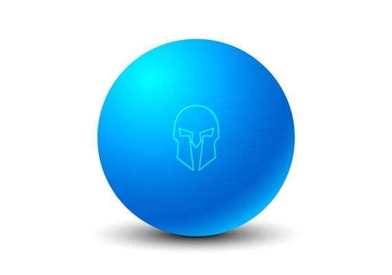 GL-7640344756169-Ebonite massage ball &#216; 7cm | Blue
