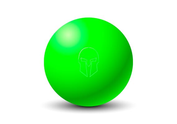 GL-7640344756206-Ebonite massage ball &#216; 7cm | Green