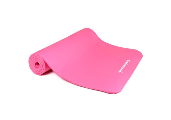 GL-7640344756794-Yoga, pilates and fitness mat with non-slip foam 180x60x1cm | Pink