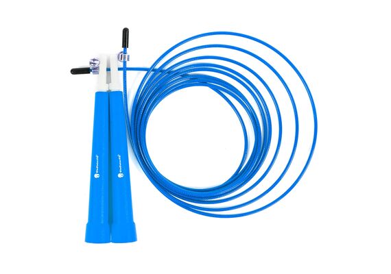GL-7649990879130-Plastic skipping rope 180cm adjustable + bag | Blue