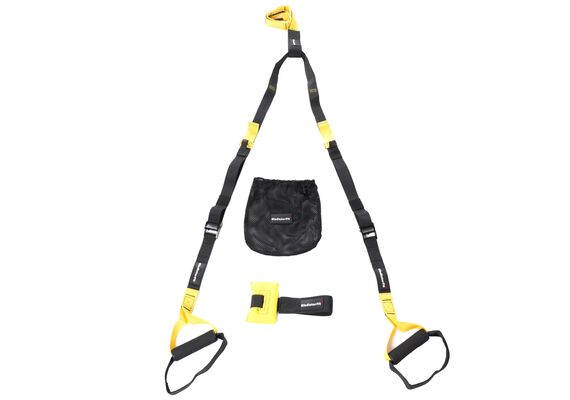 GL-7640344750174-Adjustable nylon suspension straps for weight training + bag