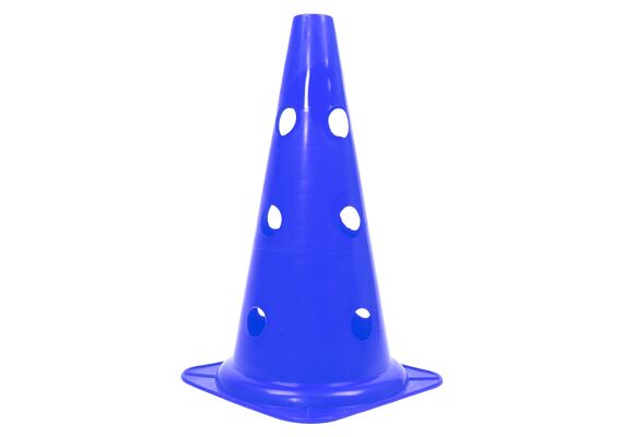GL-7640344752147-Cones 38cm perforated 12 holes for &#216; 25mm stakes (set of 2) | Blue
