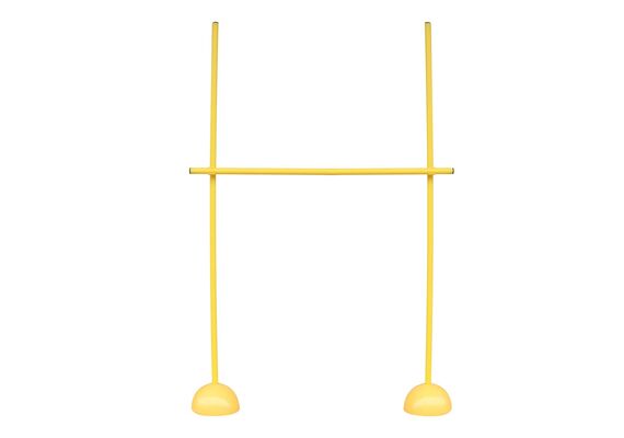 GL-7640344753809-Plastic posts with studs and stakes for training | 3 PIQUETSYellow