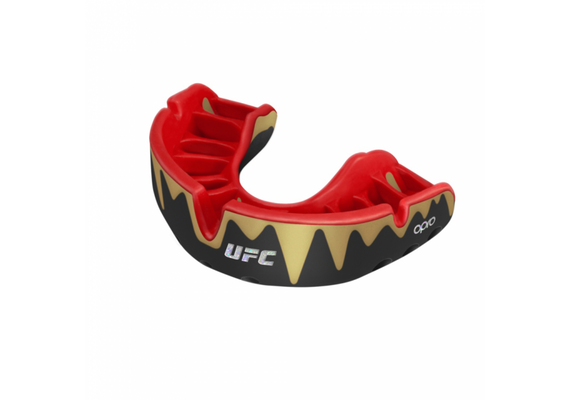 OP-102519001-OPRO Self-Fit UFC Platinum - Black/Gold/Red