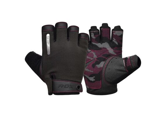 RDXWGA-T2HP-L-Gym Training Gloves T2 Half Pink-L
