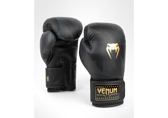 VE-04689-126-14OZ-Venum Razor Boxing Gloves - Black/Gold - 14 Oz