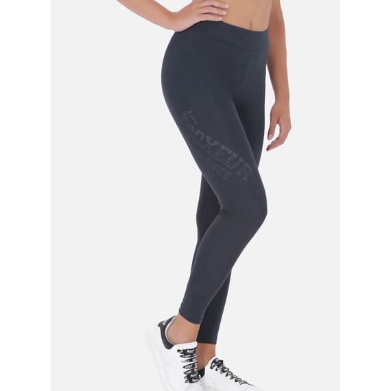 BXW1001778ASANBK-L-Basic Leggings With Side Logo